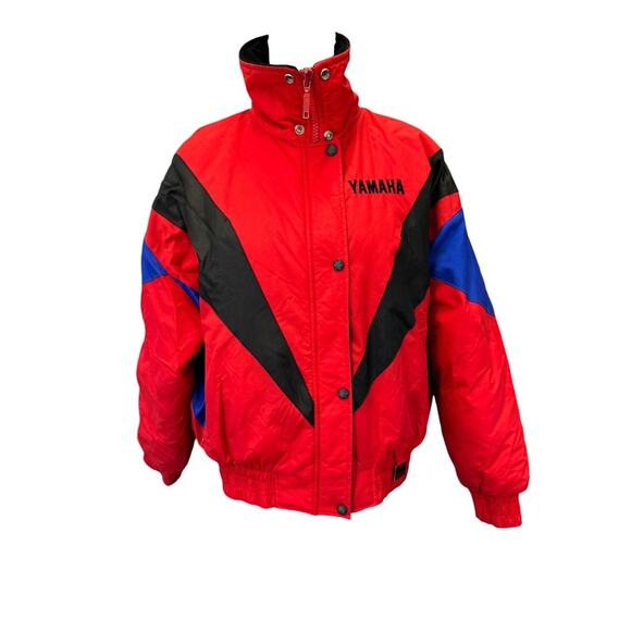 "YAMAHA", Vintage, Womens Sportswear, Racing,  Snowmobile, Jacket, Size L, - Picture 1 of 10